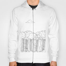 BigFoot Forest (Black and White) Hoody