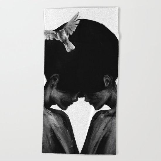 The Same Mind Beach Towel