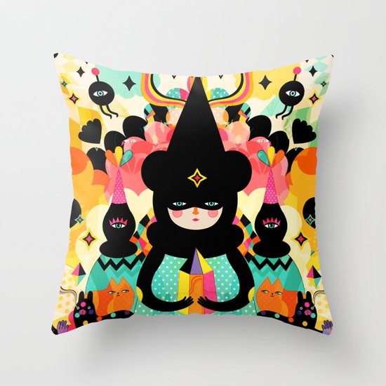 Magical Friends Throw Pillow