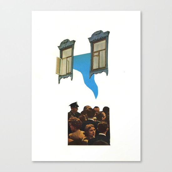 the conversation Canvas Print