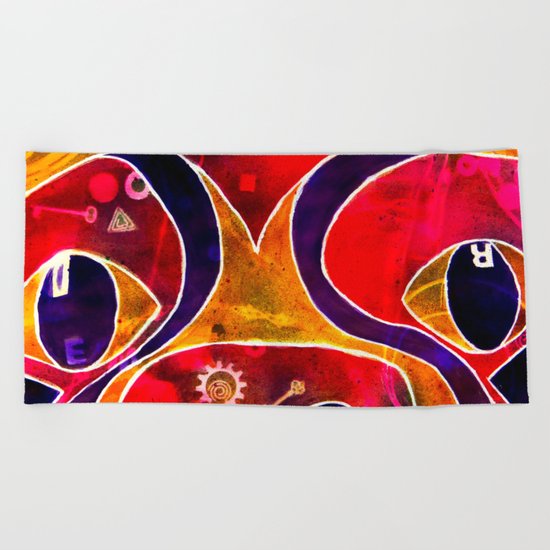 Labstract Beach Towel
