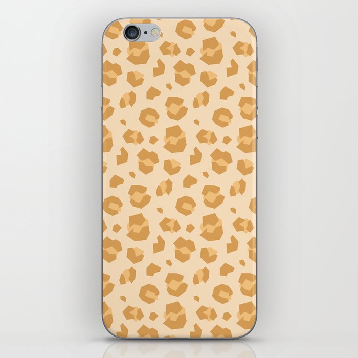 Geometric Cheetah Print (orange) iPhone Skin