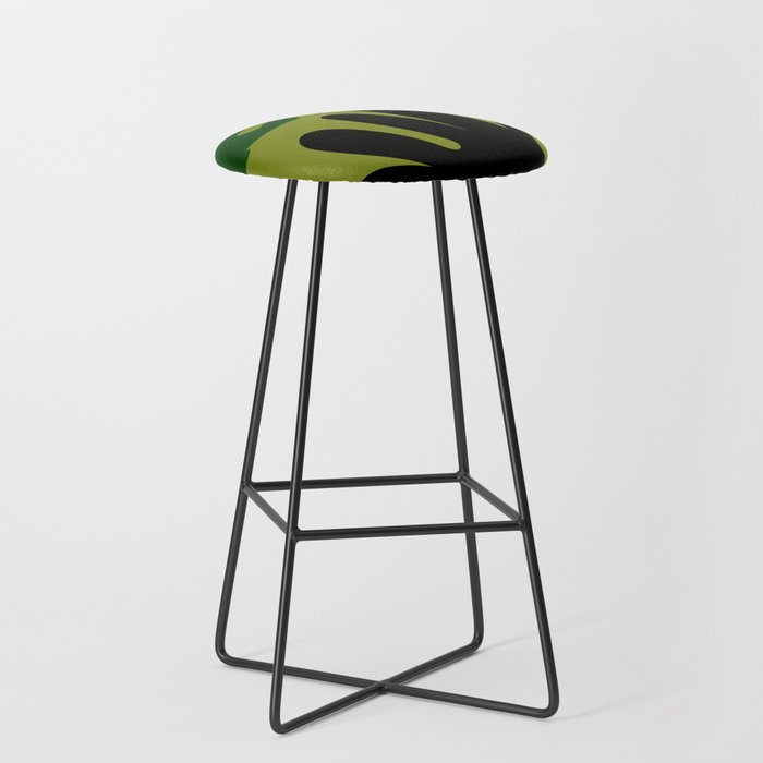 3  Matisse Cut Outs Inspired 220602 Abstract Shapes Organic Valourine Original Bar Stool