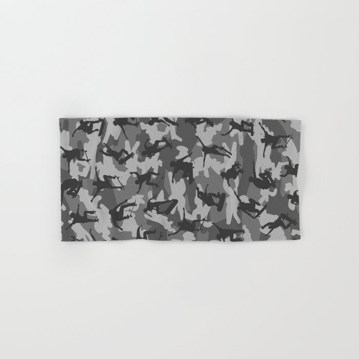 Skater Camo B&W Hand & Bath Towel