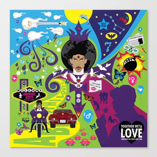The Emoji-fication of His Purple Majesty: The Full Story Canvas Print