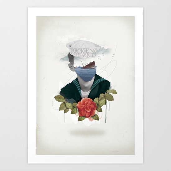 Broken Hearts Art Print