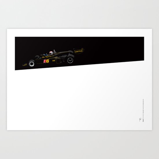 Mario Andretti, Lotus 77, 1976 Art Print