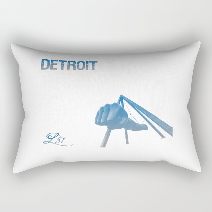 Cities Of America: Detroit Rectangular Pillow