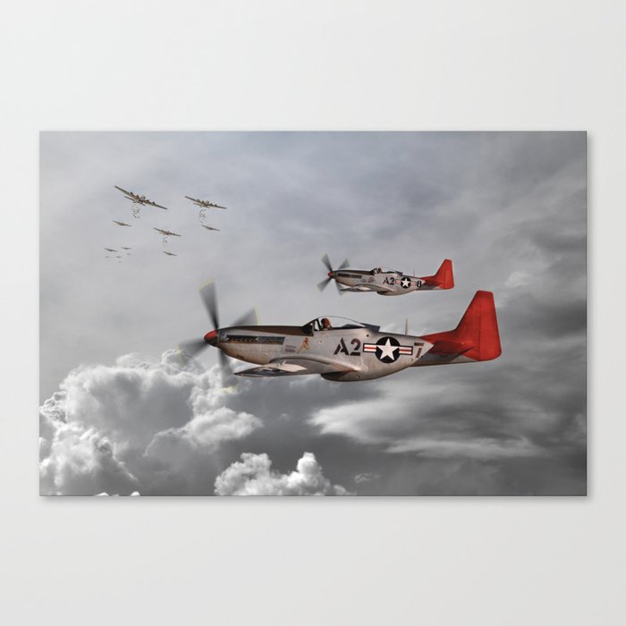 P51 Mustang - Tuskegee Airmen Canvas Print