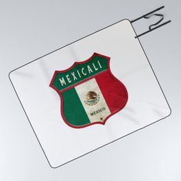 Mexicali Mexico crest design Picnic Blanket