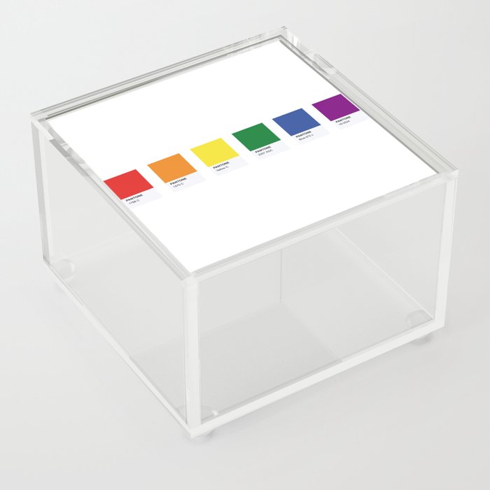 LGBT PANTONE DESIGN PRIDE COMMUNITY Acrylic Box