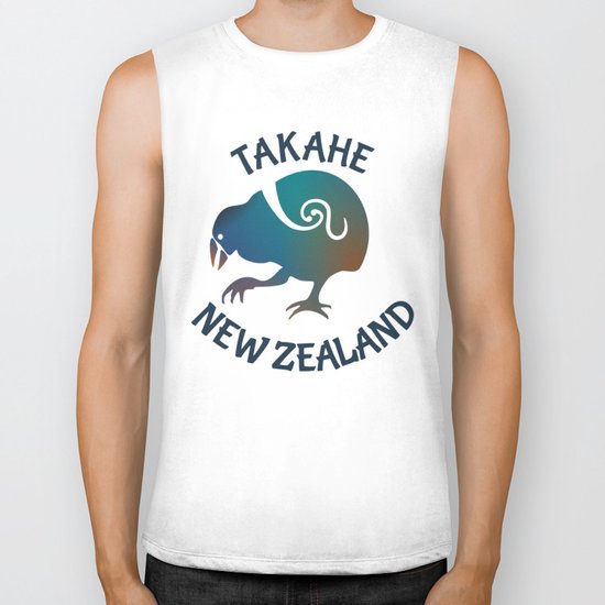 TAKAHE New Zealand Native bird Biker Tank