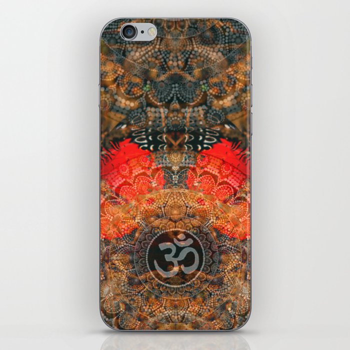 Om Butterflies  iPhone Skin