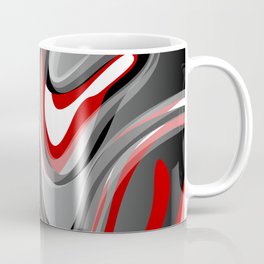 Liquify - Red, Gray, Black, White Mug