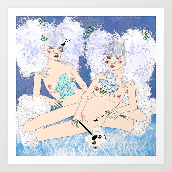 Polar Girls Art Print