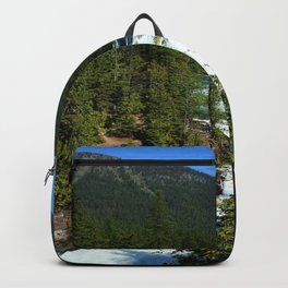 Mac Donald River Rapids Backpack | Rapids, Digital, Landscape, Color, Photo, Christianeschulze, Waterscape, Macdonaldriver, Montana, Glaciernationalpark 