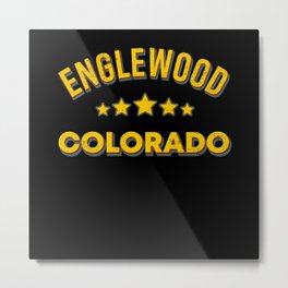 Englewood Colorado Metal Print | Colorado, Englewood City, America, Englewood Usa Flag, American Flag, Englewood, Colorado State, Usa Flag, Graphicdesign, Englewood Colorado 