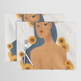 sunflower lady Placemat