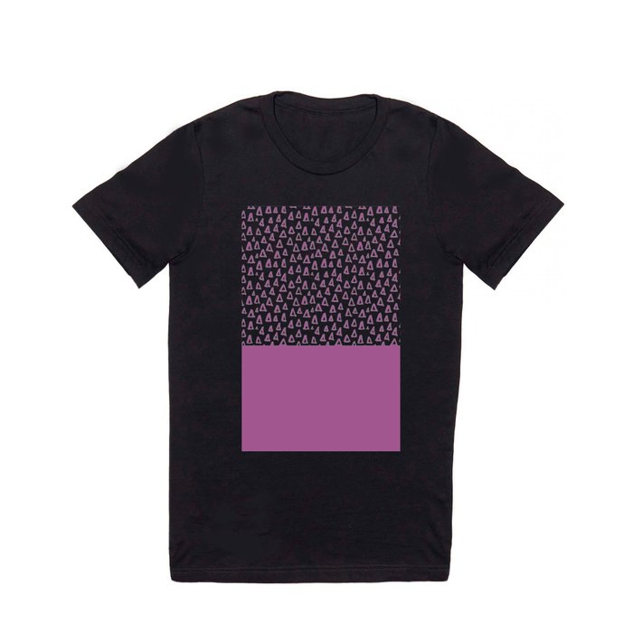 Triangles Purple T Shirt
