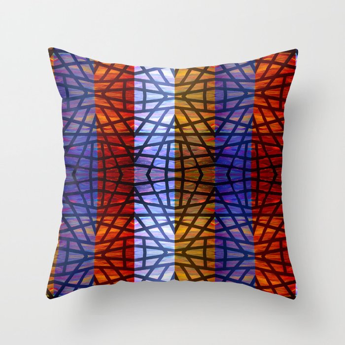 Lattice Multi Throw Pillow