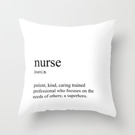 Keep Calm I'm Almost A Nurse Funny Nurse Throw Pillow Multicolor 16x16