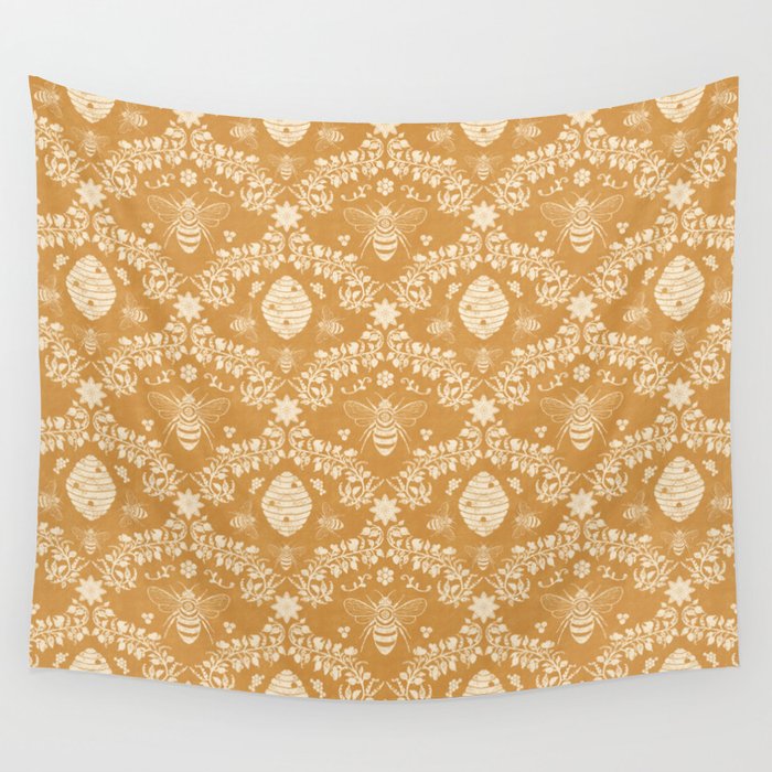 Queen Bee: Amber Wall Tapestry