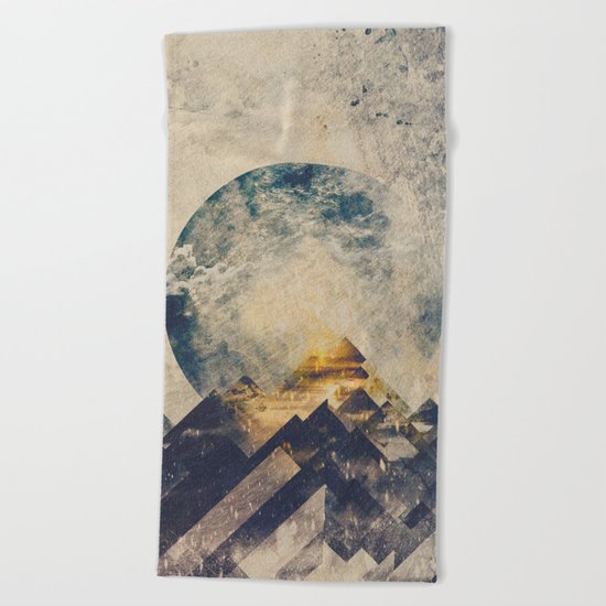 One mountain at a time Beach Towel