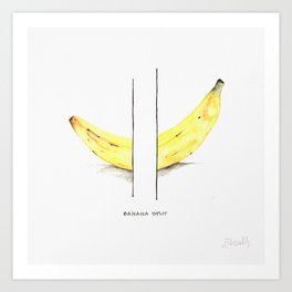 Banana Split Art Print