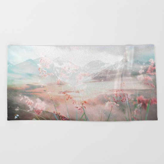 Melting Petals Beach Towel