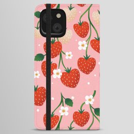 Strawberry love iPhone Wallet Case