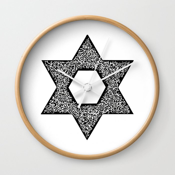 Star of David (Jewish star) Wall Clock