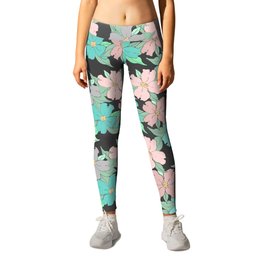 dark and pastel flowering dogwood symbolize rebirth and hope Leggings