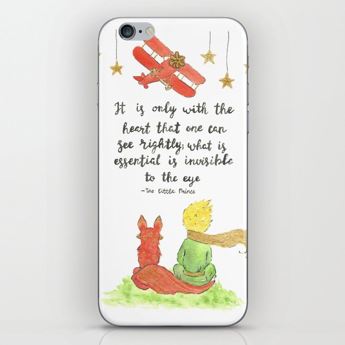 The Little Prince Quote Art Iphone Skin By Imagodeinurserydecor Society6