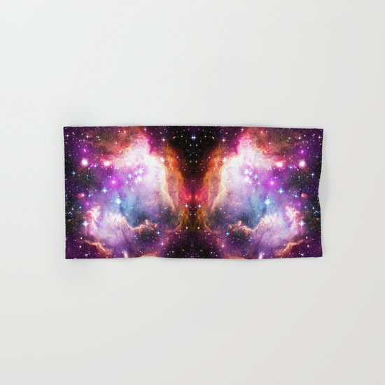 Purple Nebula Clouds Hand & Bath Towel