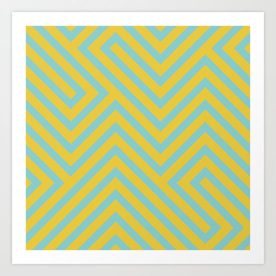 Pastel Labyrinth Art Print