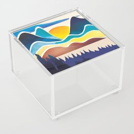 Abstract Landscape No7 Acrylic Box