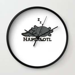 Napsalotl Axolotl Lovers Of Cute Animals Relax Wall Clock