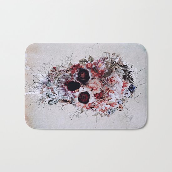 Floral Skull RPE Bath Mat