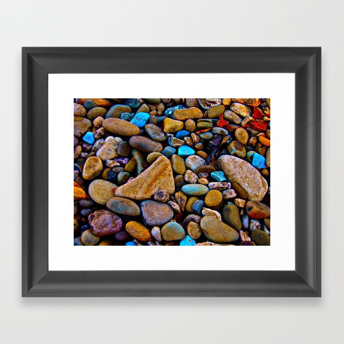 River Rock Framed Art Print