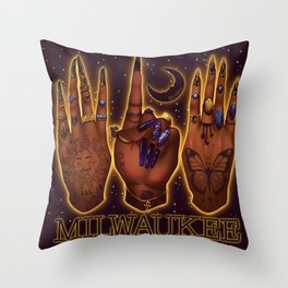 414 Hood Witch  Throw Pillow