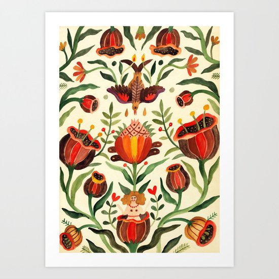 Singing Flowers - Day Art Print
