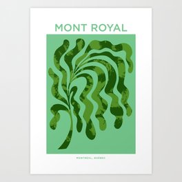 Mont Royal in blue Art Print