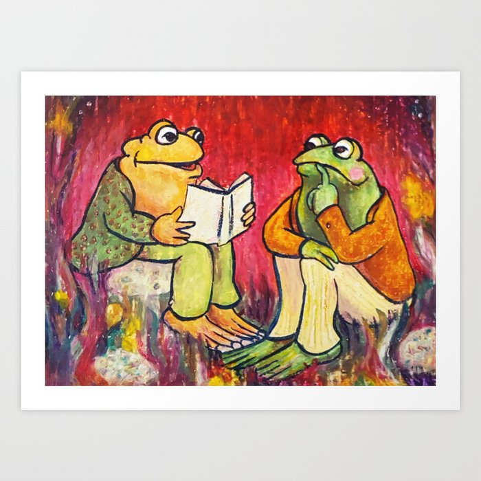 Frog and Toad Fishing | Art Print