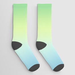 On the grass - gradient Socks | Graphic Design, Blue, Green, Blend, Digital, Abstract, Soft, Graphicdesign, Minimalist, Pastel 