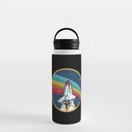 Space Shuttle Rocket Spaceship Astronaut Water Bottle