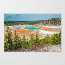 Grand Prismatic Spring Yellowstone National Park Print Canvas Print