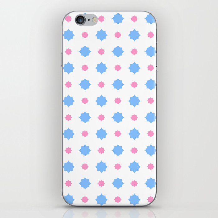 new polka dot 28- blue and pink iPhone Skin