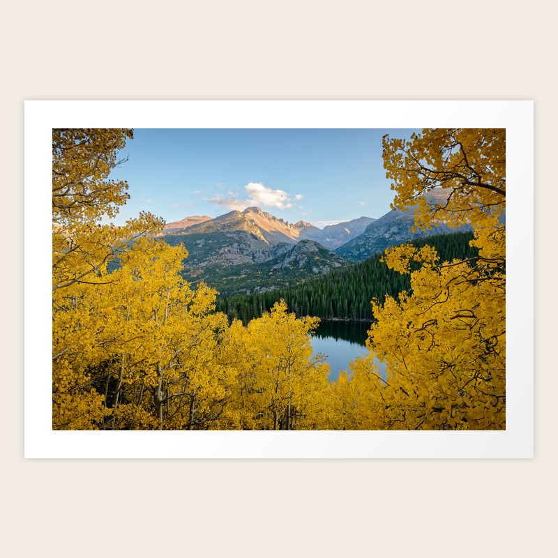 Bear Lake Autumn Colorado Rocky Mountain National Park Fall Landscape Art Print By Landscapephotoart Society6