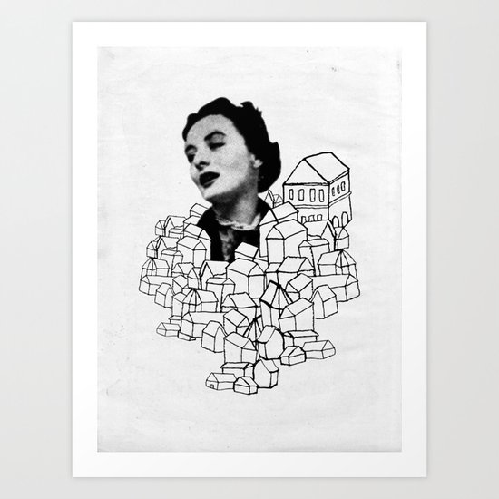 Homes On Parade Art Print