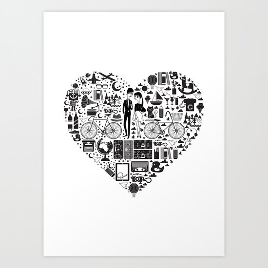 LIKES PATTERNS Art Print